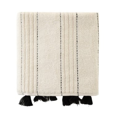  LINDA KREM PÜSKÜLLÜ YÜZ HAVLUSU 50X80