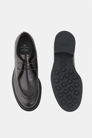  Erkek Kahverengi Deri Klasik Ayakkabı