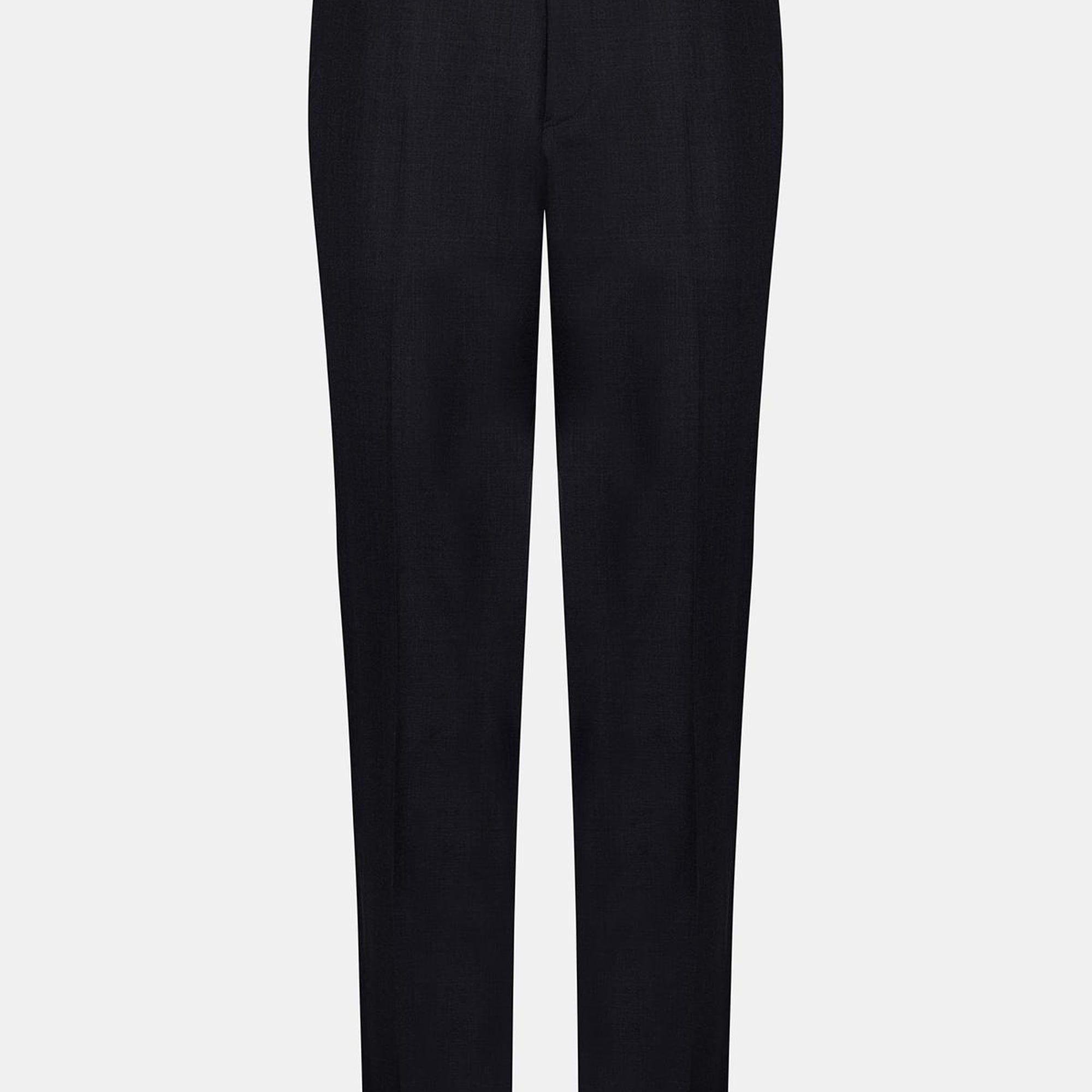 Erkek Antrasit Gri Saf Yün Delfino Klasik Pantolon