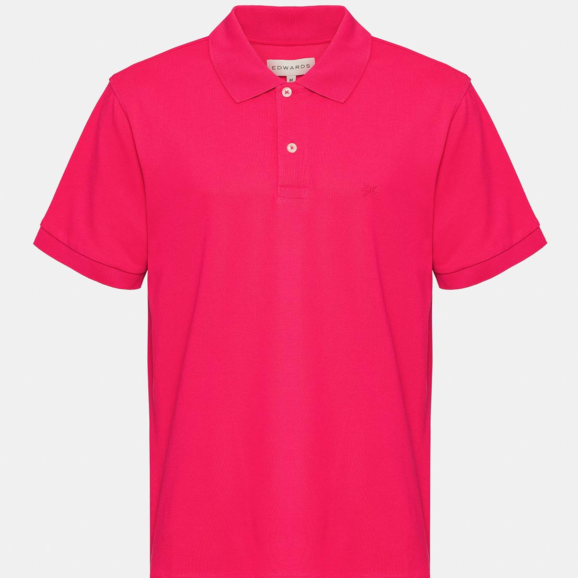Erkek Koyu Pembe Kısa Kollu Polo Yaka T-Shirt