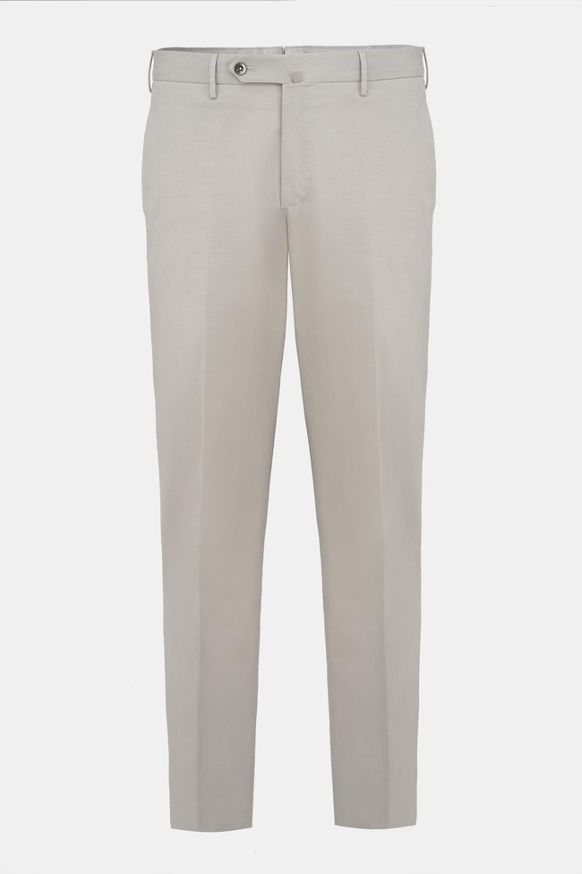  Erkek Bej Slim Fit Chino Pantolon