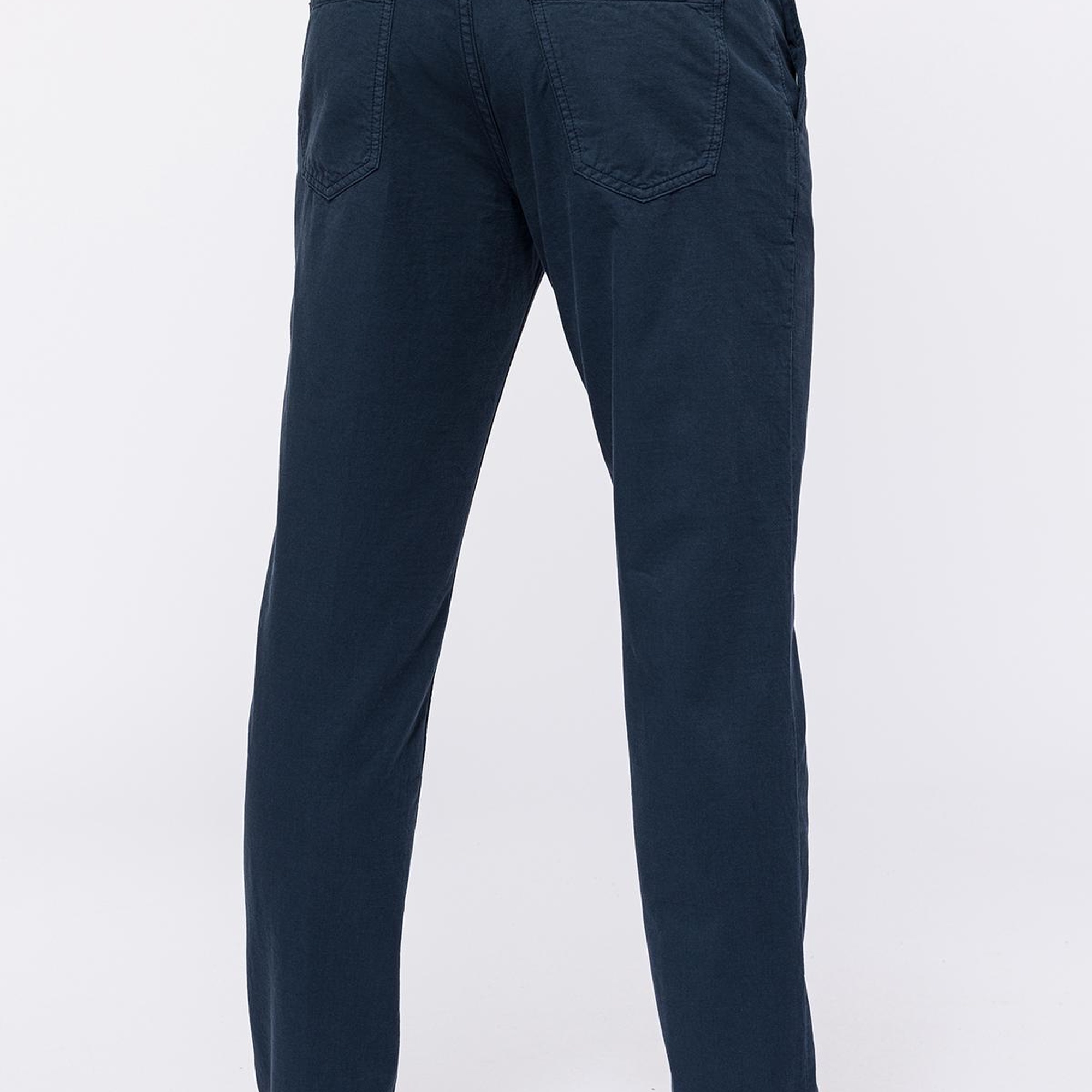 Erkek Lacivert Yan Cep Pantolon