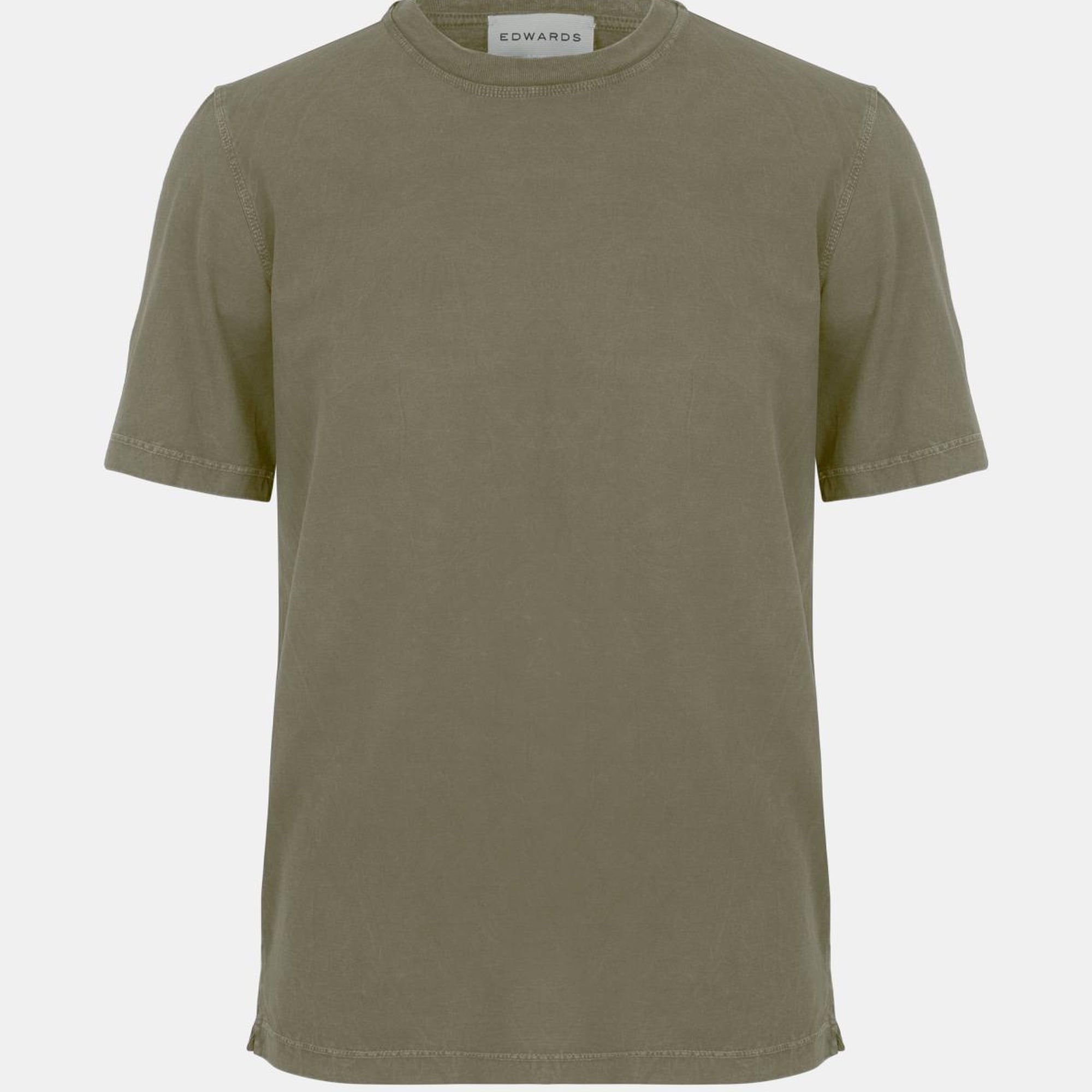 Erkek Bej Bisiklet Yaka T-Shirt