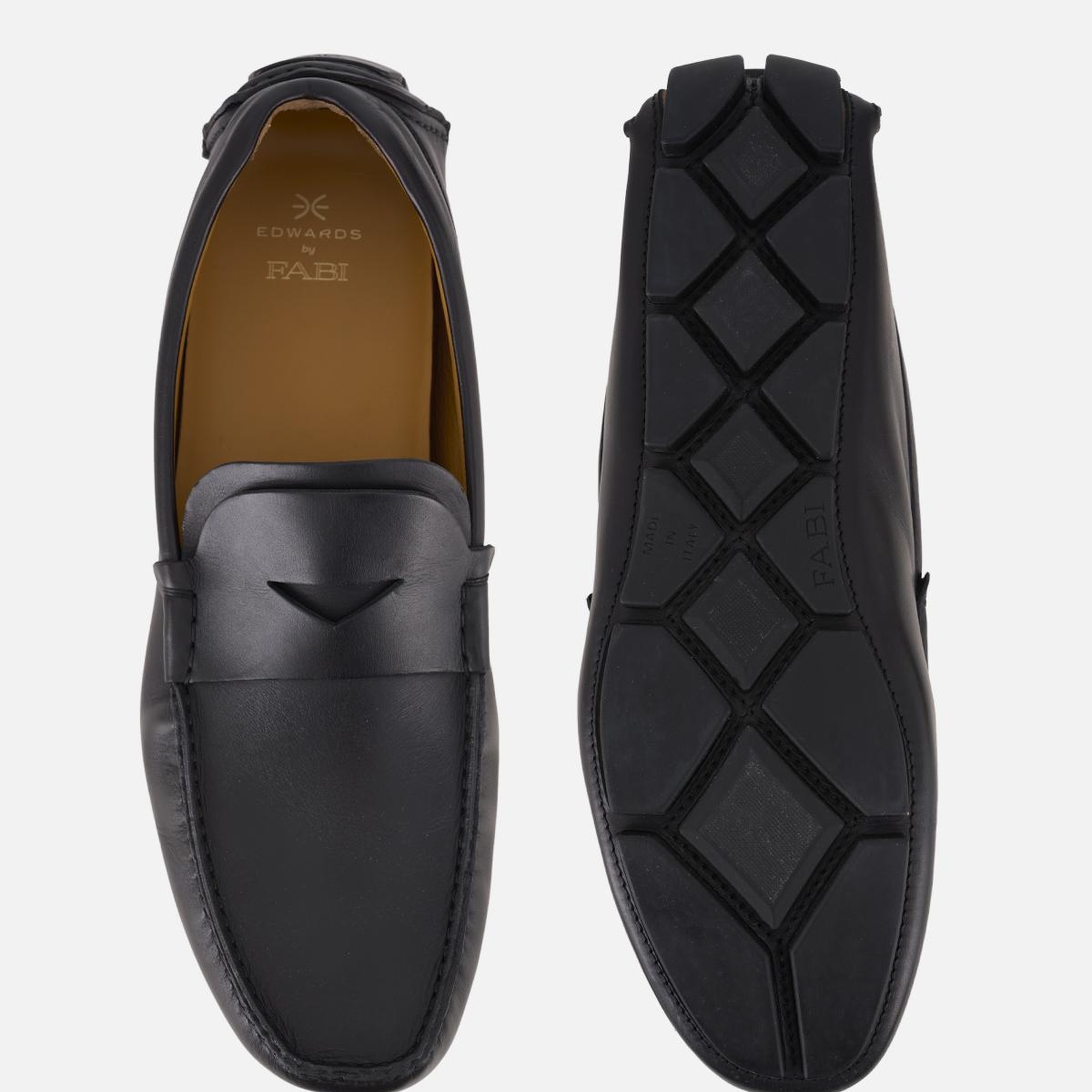 Erkek Siyah Deri Loafer