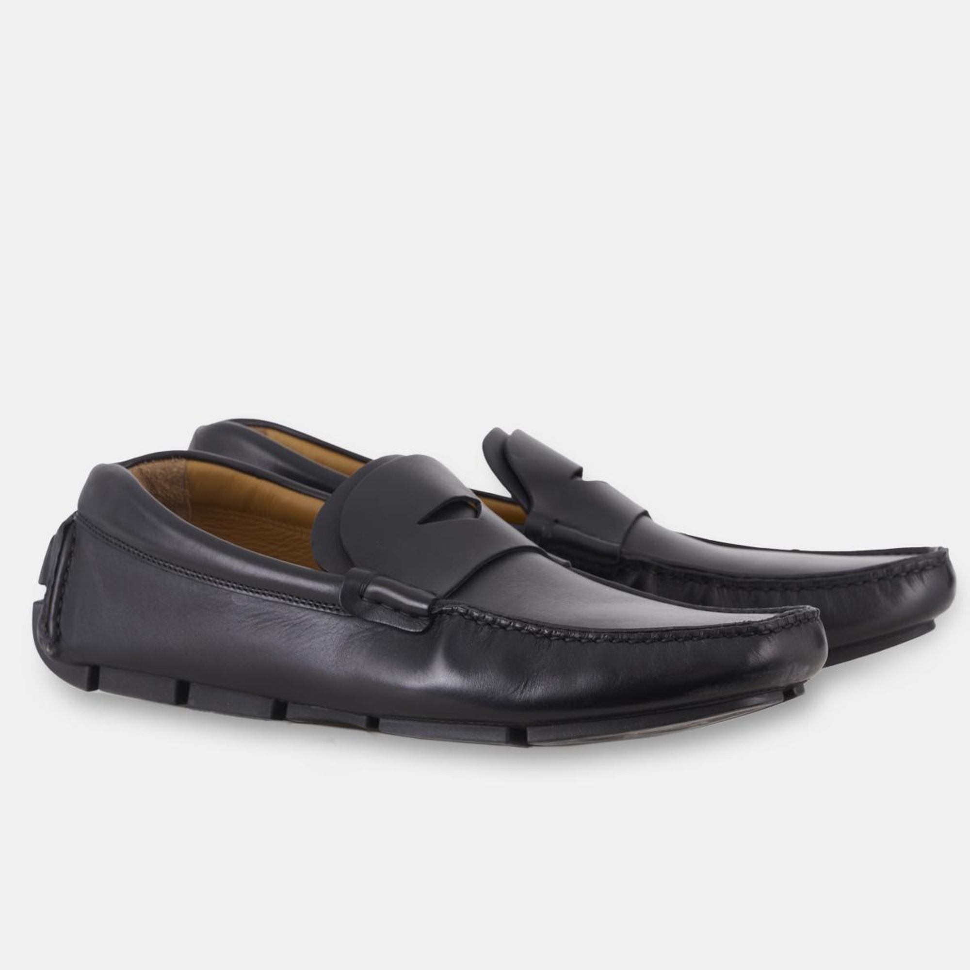 Erkek Siyah Deri Loafer