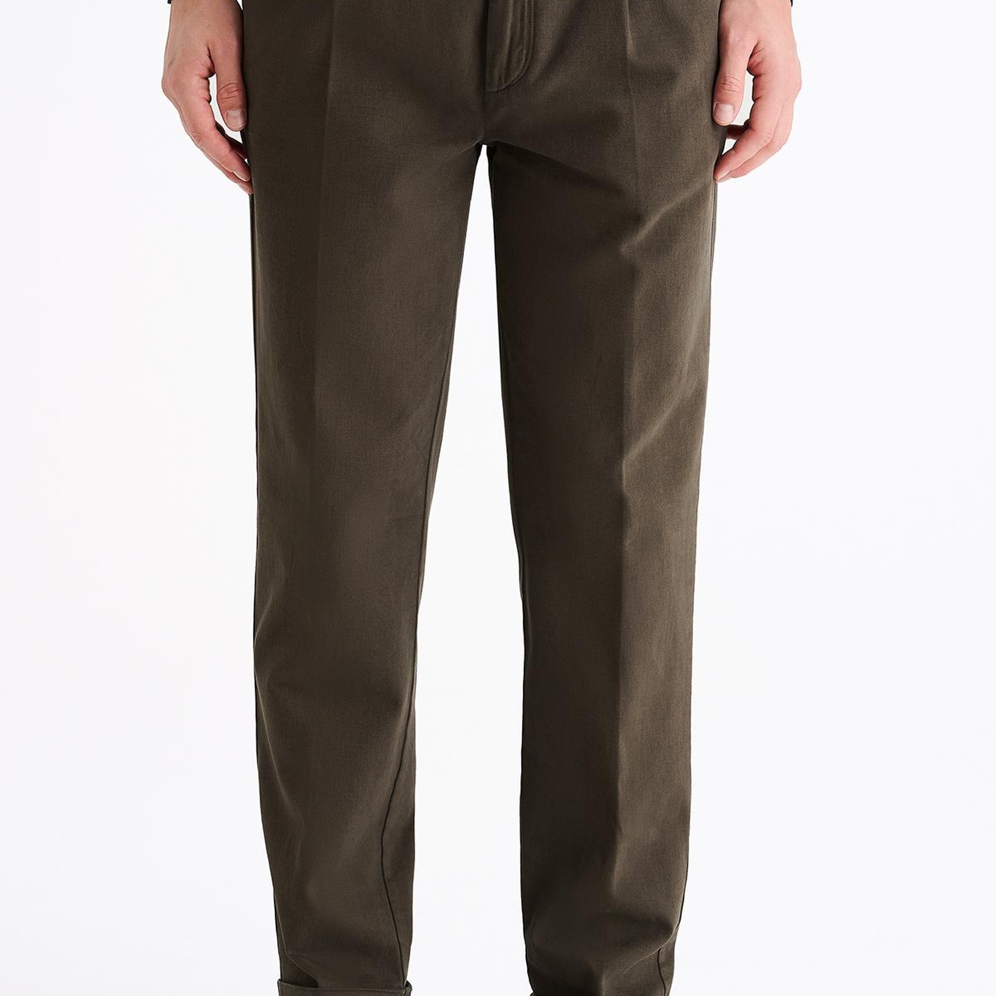 Erkek Antrasit Kaşmir Gabardin Chino Pantolon