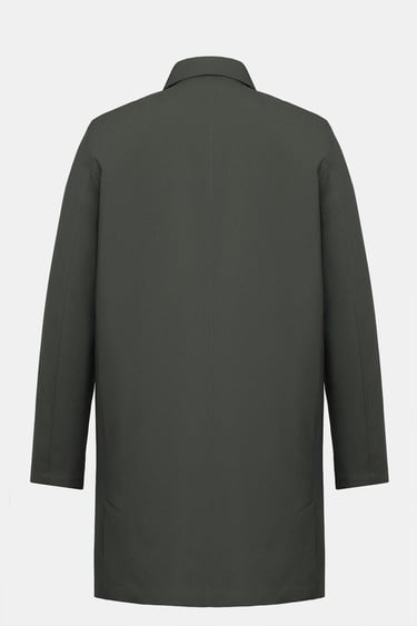  Erkek Koyu Yeşil Su Geçirmez Trençkot