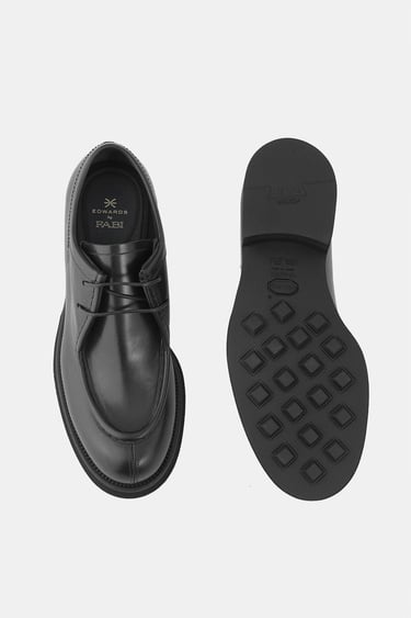  Erkek Siyah Deri Klasik Ayakkabı