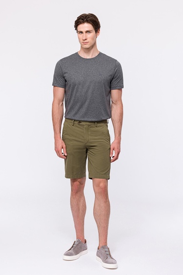  Erkek Haki Chino Şort