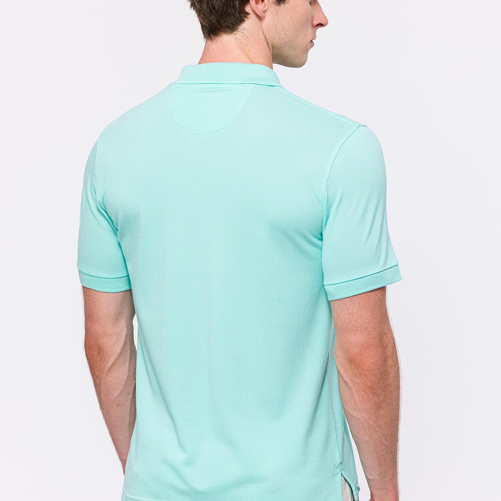 Erkek Açık Yeşil Kısa Kollu Polo Yaka T-Shirt