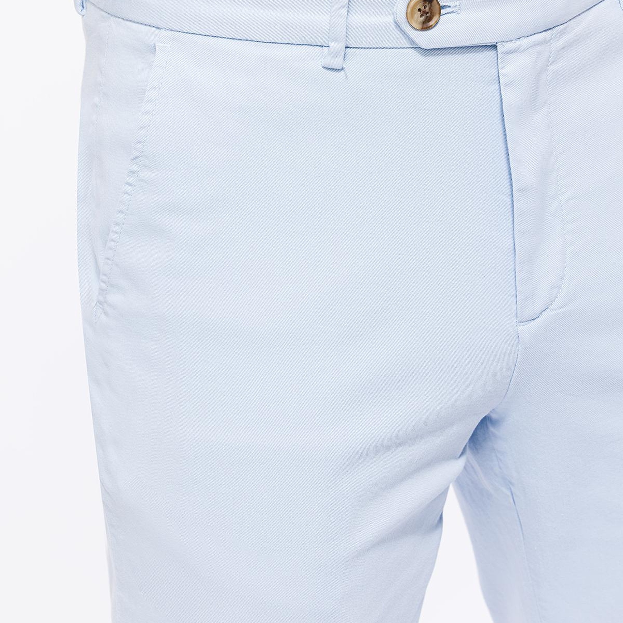 Erkek Mavi Chino Pantolon