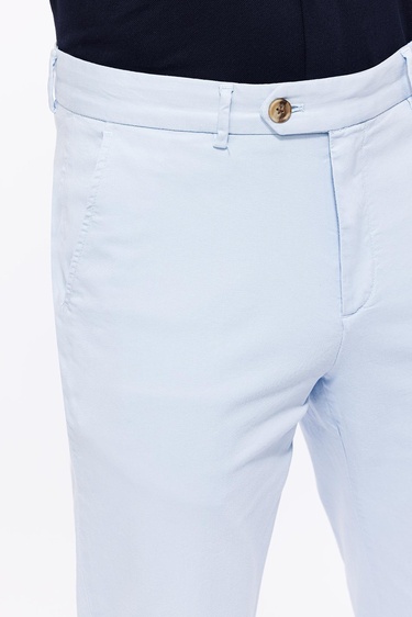  Erkek Mavi Chino Pantolon