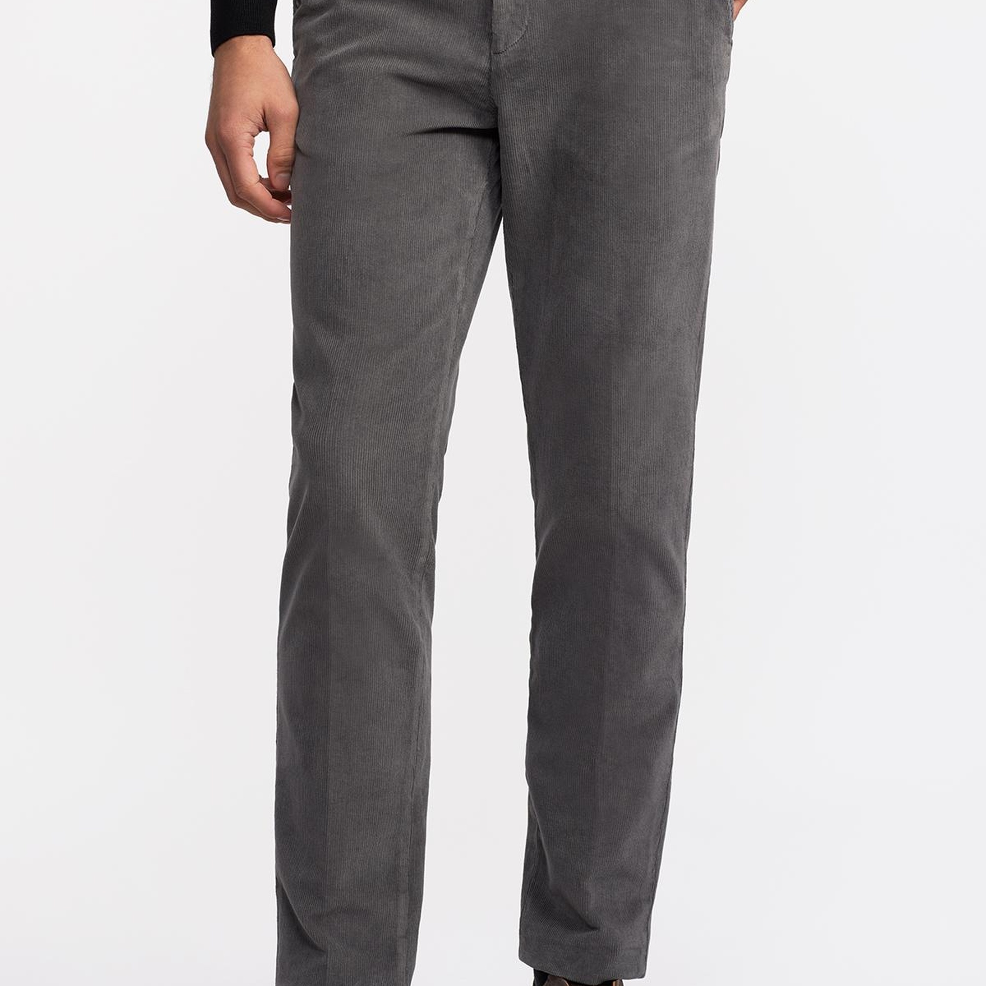 Erkek Antrasit Kadife Pantolon