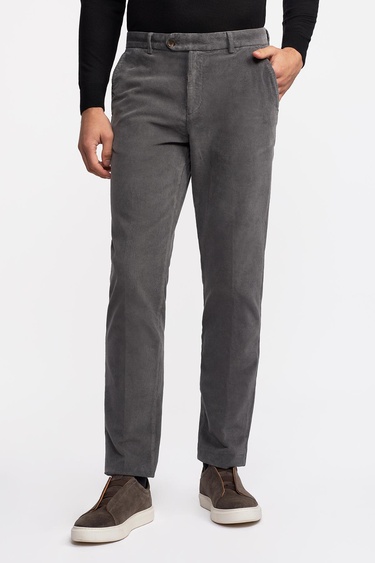  Erkek Antrasit Kadife Pantolon