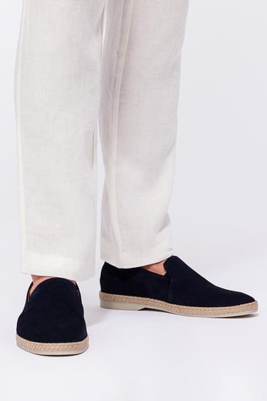  Erkek Lacivert Süet Espadril