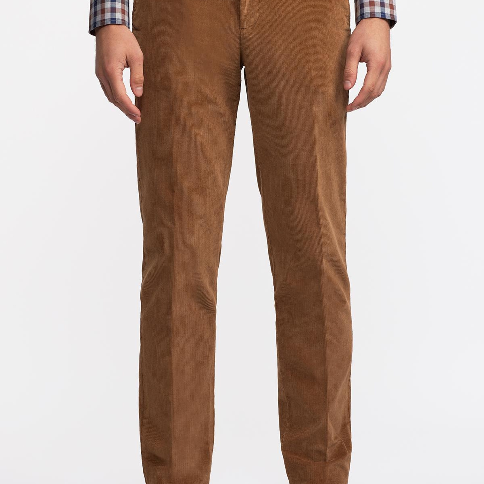 Erkek Taba Kadife Pantolon