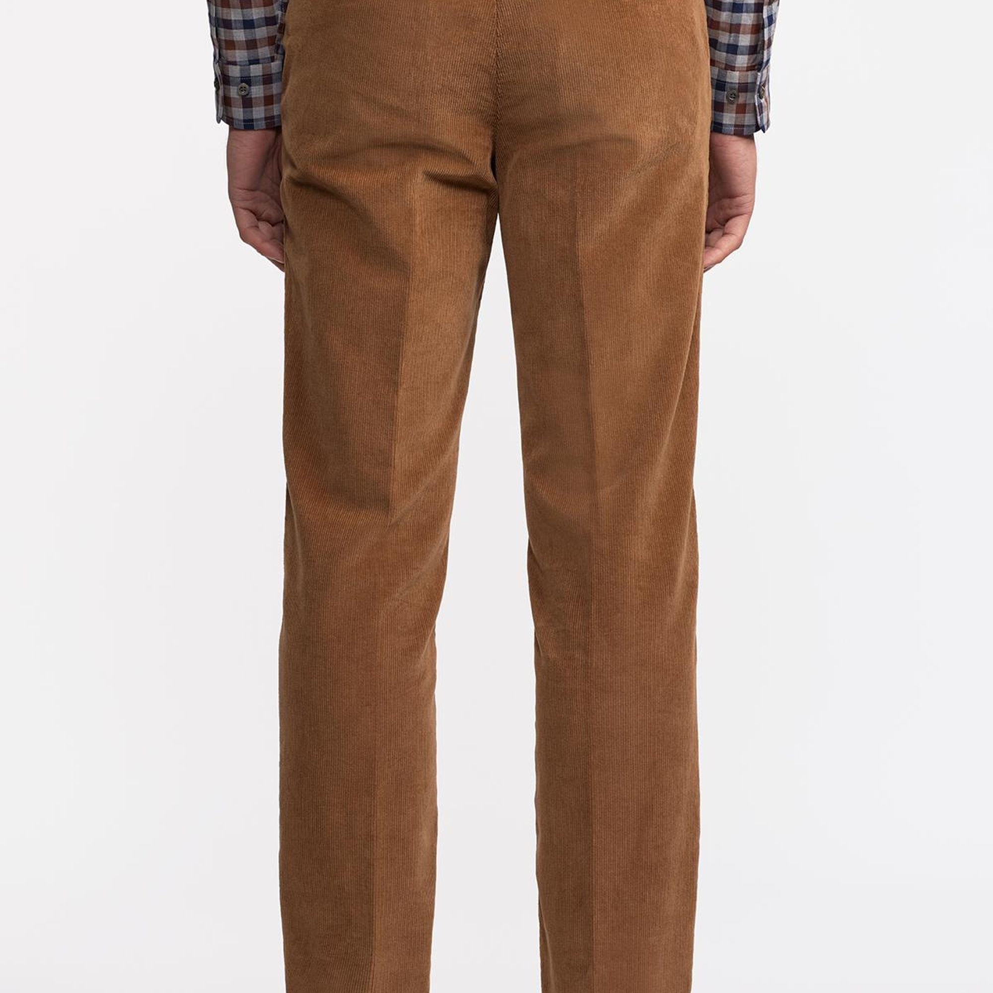 Erkek Taba Kadife Pantolon