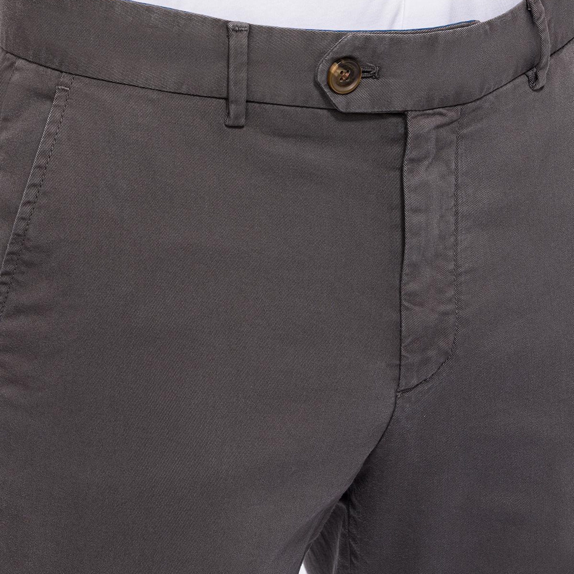 Erkek Gri Chino Pantolon