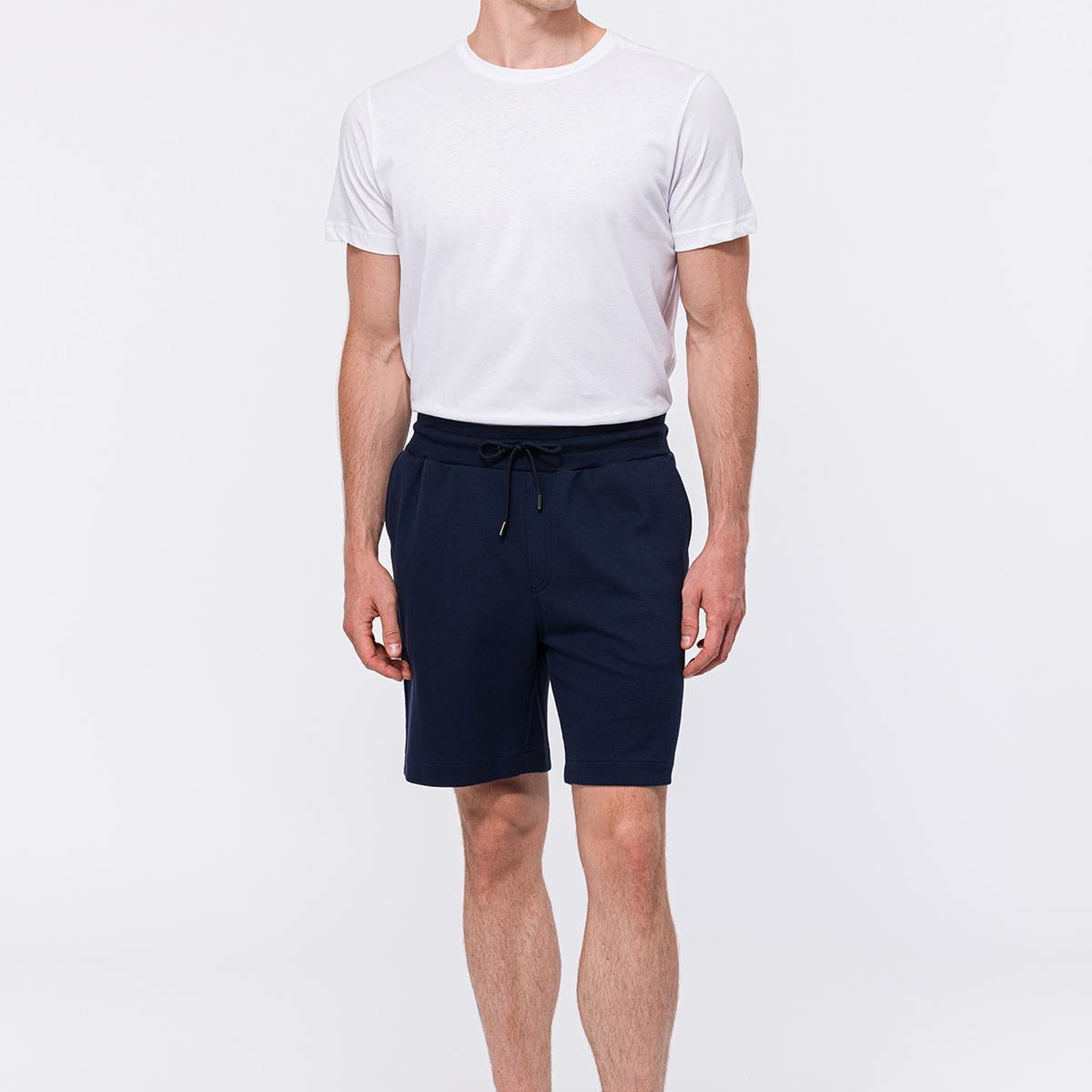 Erkek Lacivert Organik Pamuklu Jersey Şort