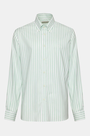  Erkek Yeşil Cooper Fit Düğmeli Yaka Spor Gömlek