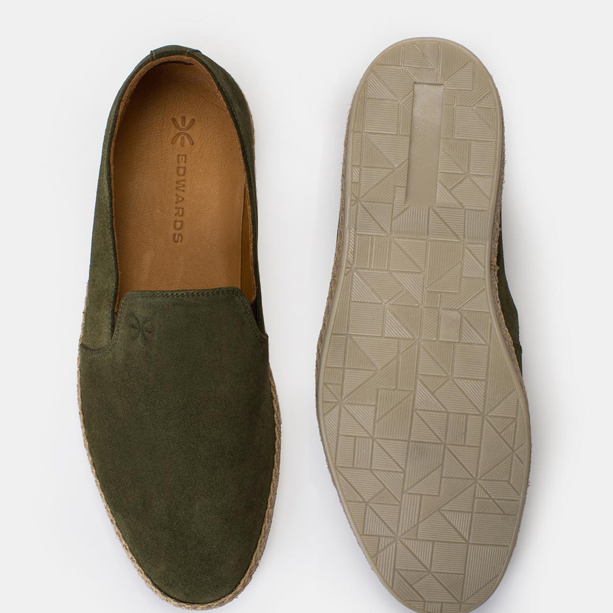 Erkek Haki Süet Espadril