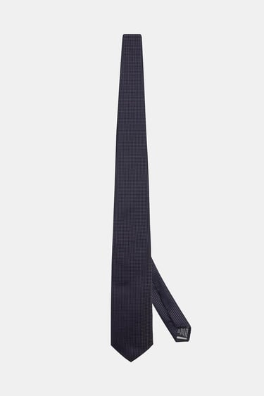  Erkek Kahverengi Desenli İpek Kravat