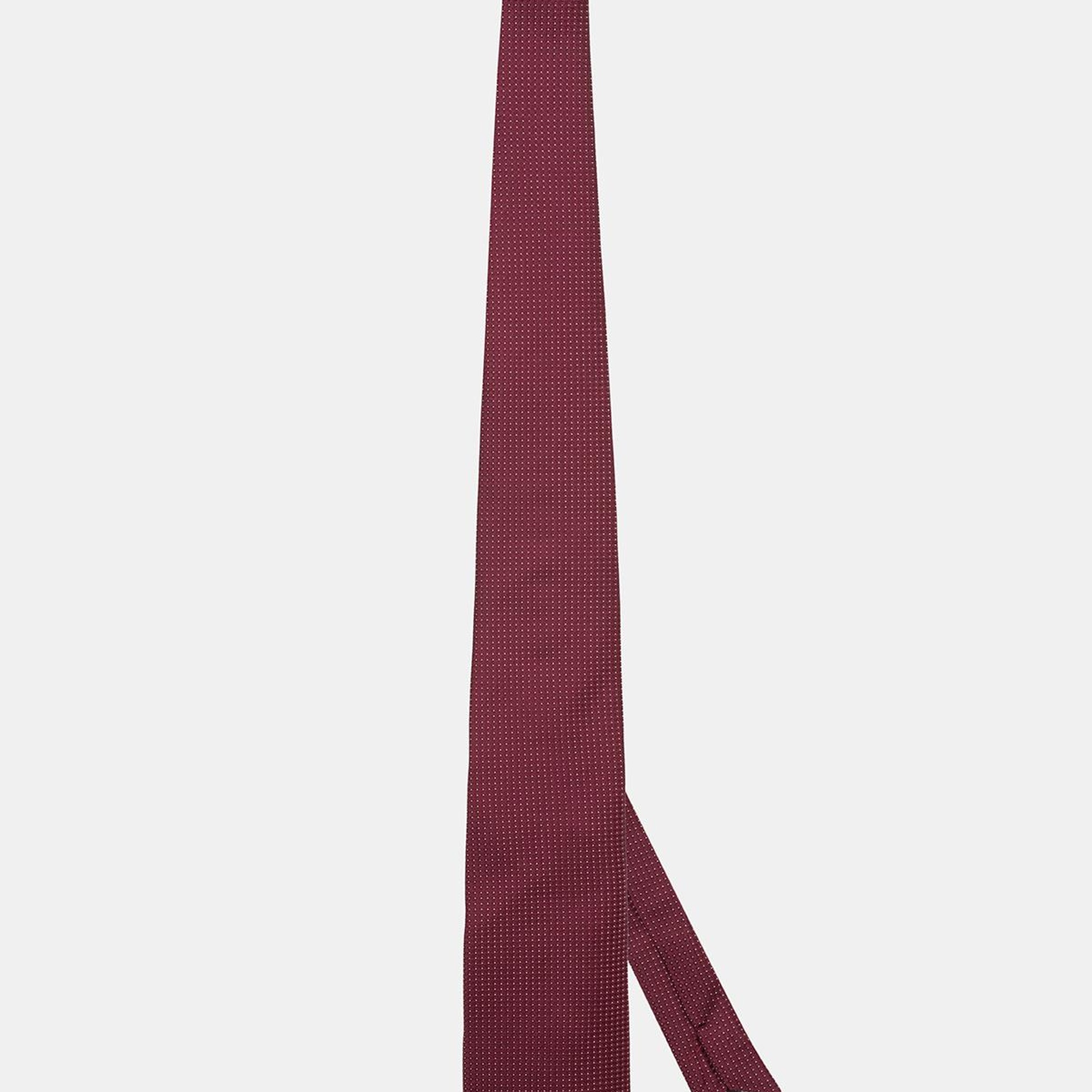Erkek Bordo Desenli İpek Kravat