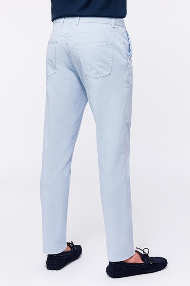 Erkek Mavi Yan Cep Pantolon
