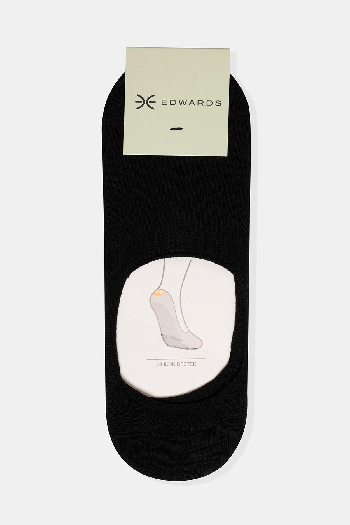  Erkek Siyah Slikonlu Babet Çorap