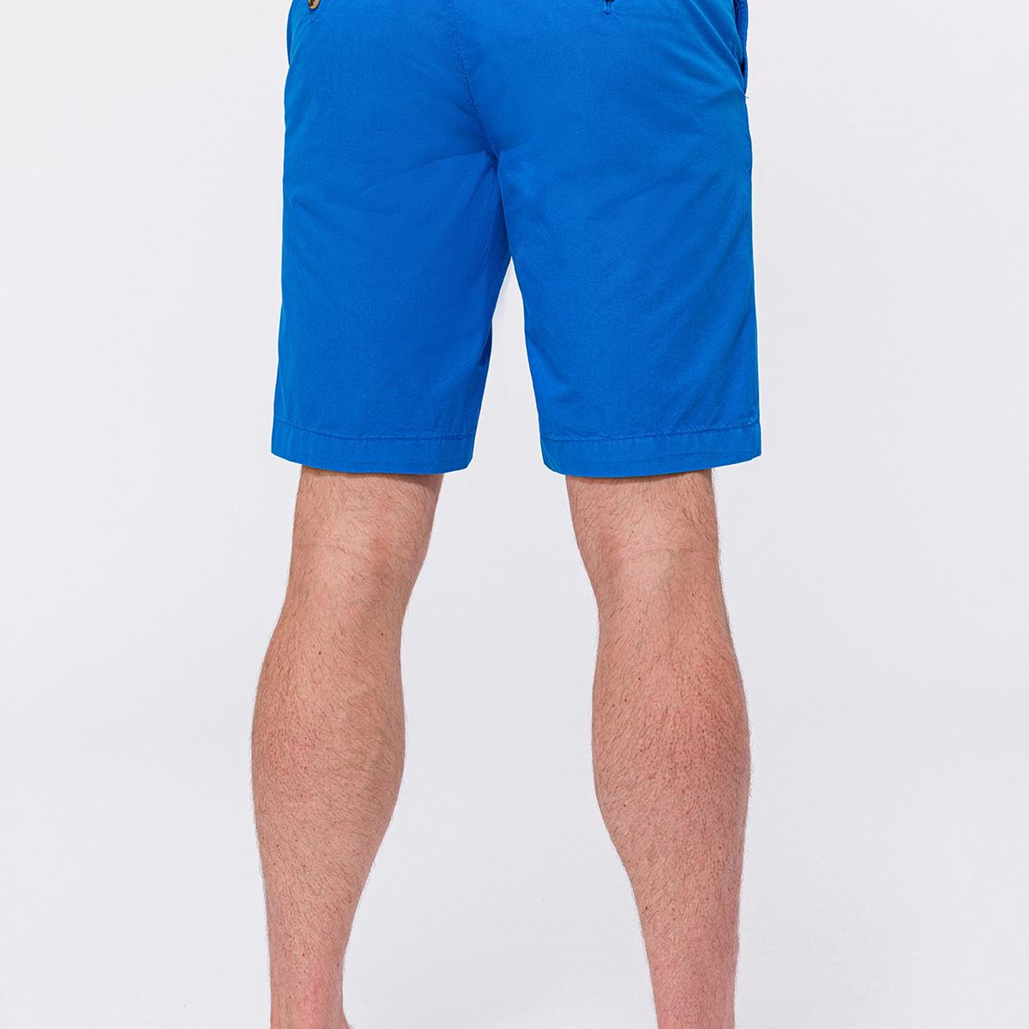 Erkek Mavi Chino Şort