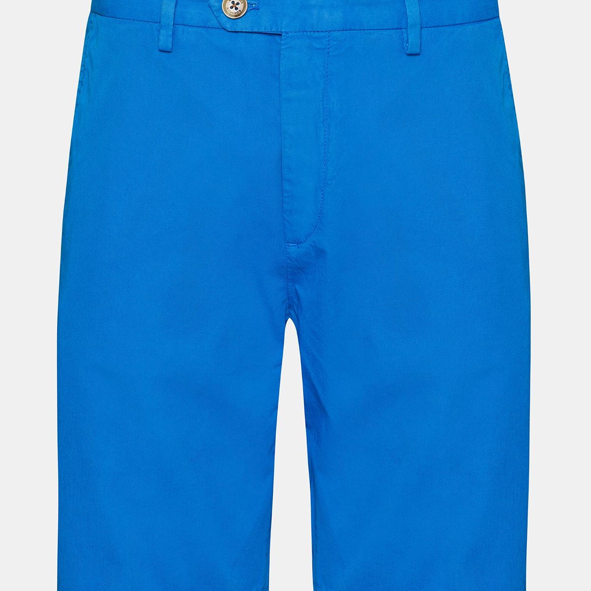 Erkek Mavi Chino Şort