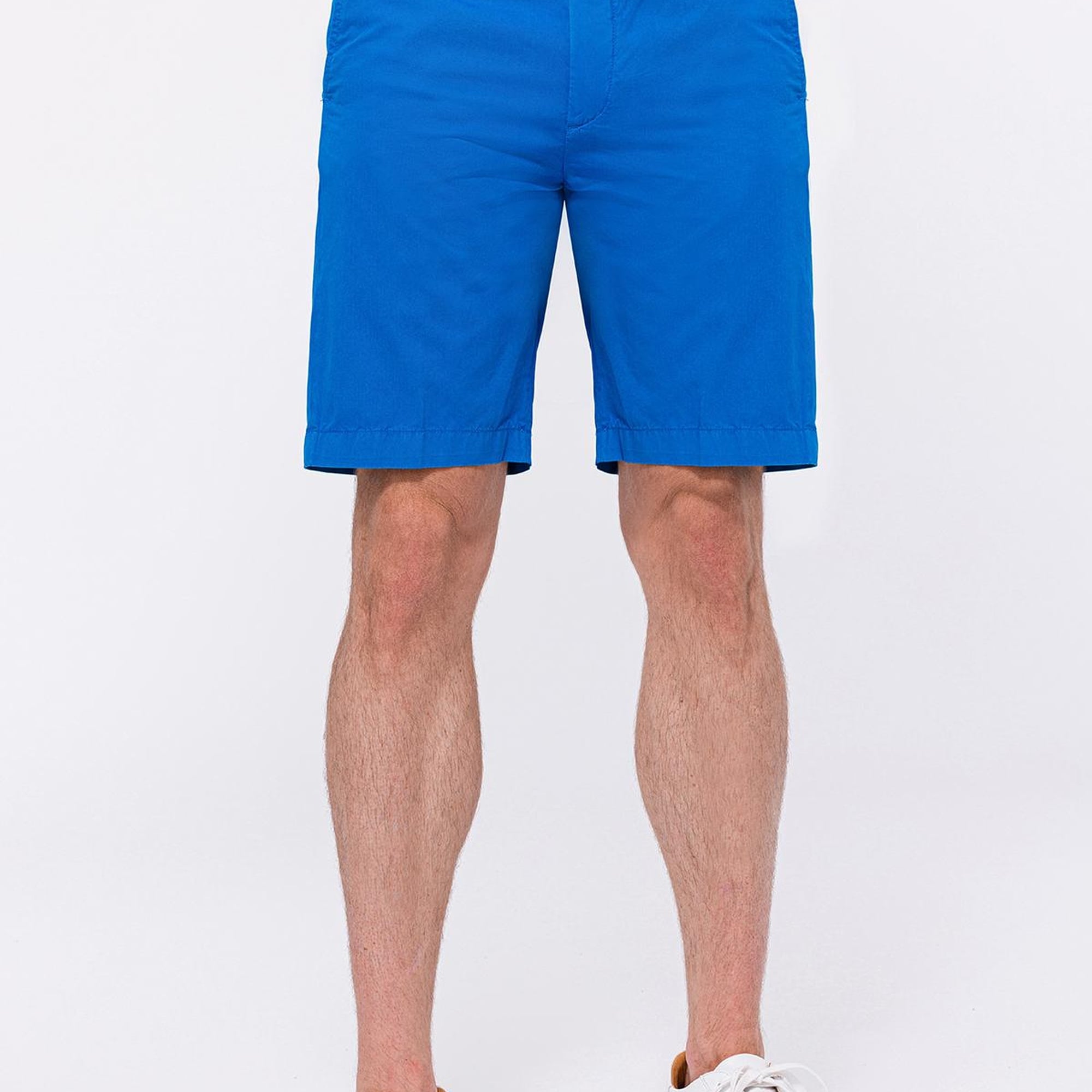 Erkek Mavi Chino Şort