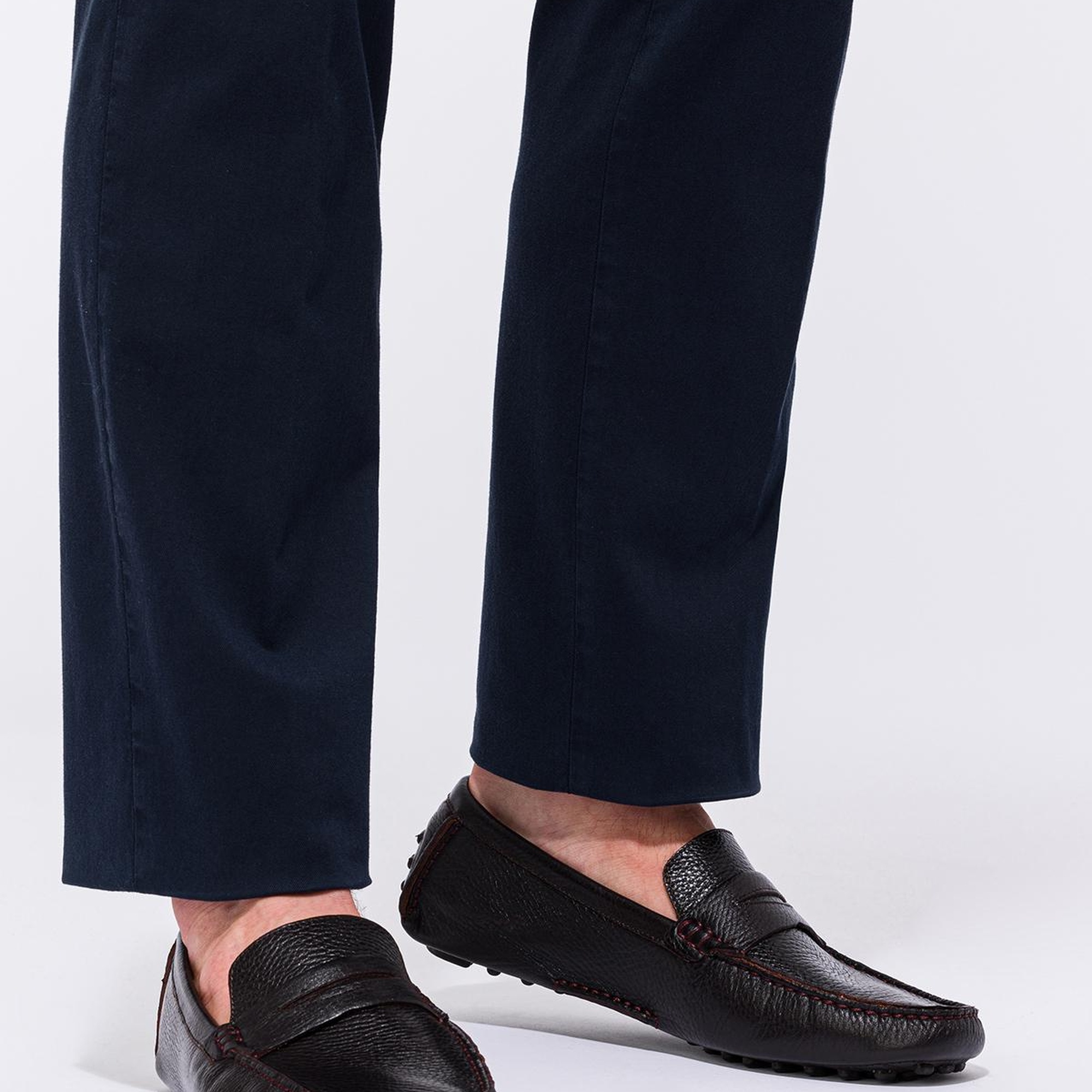 Erkek Kahverengi Deri Loafer