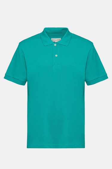  Erkek Petrol Kısa Kollu Polo Yaka T-Shirt