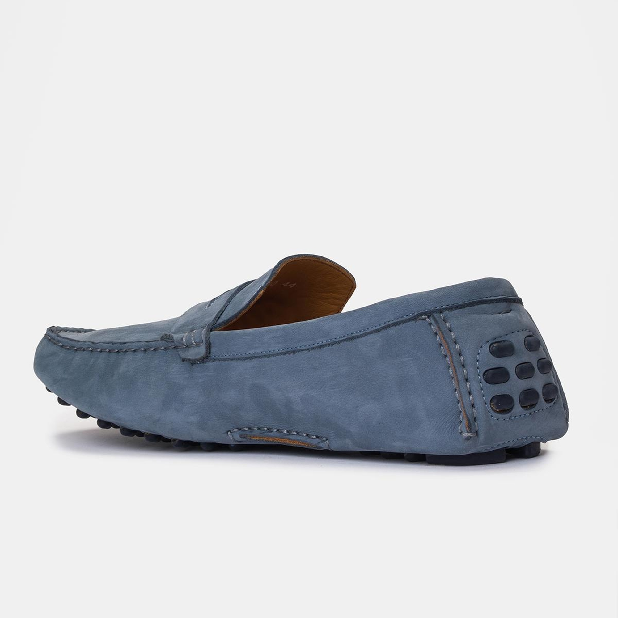 Erkek Açık Mavi Nubuk Loafer