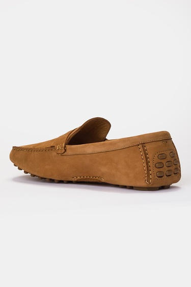  Erkek Camel Nubuk Loafer