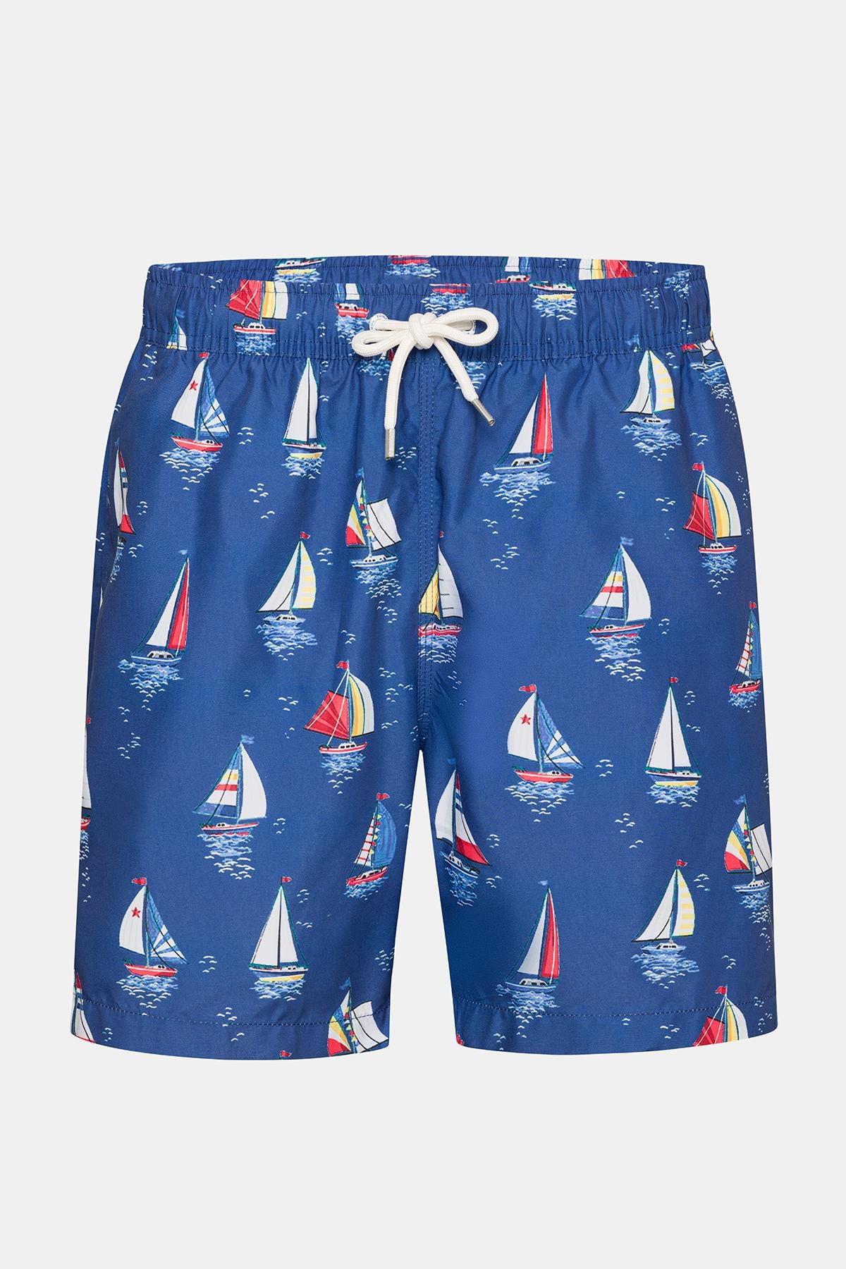  Erkek İndigo Baskılı Mayo Şort