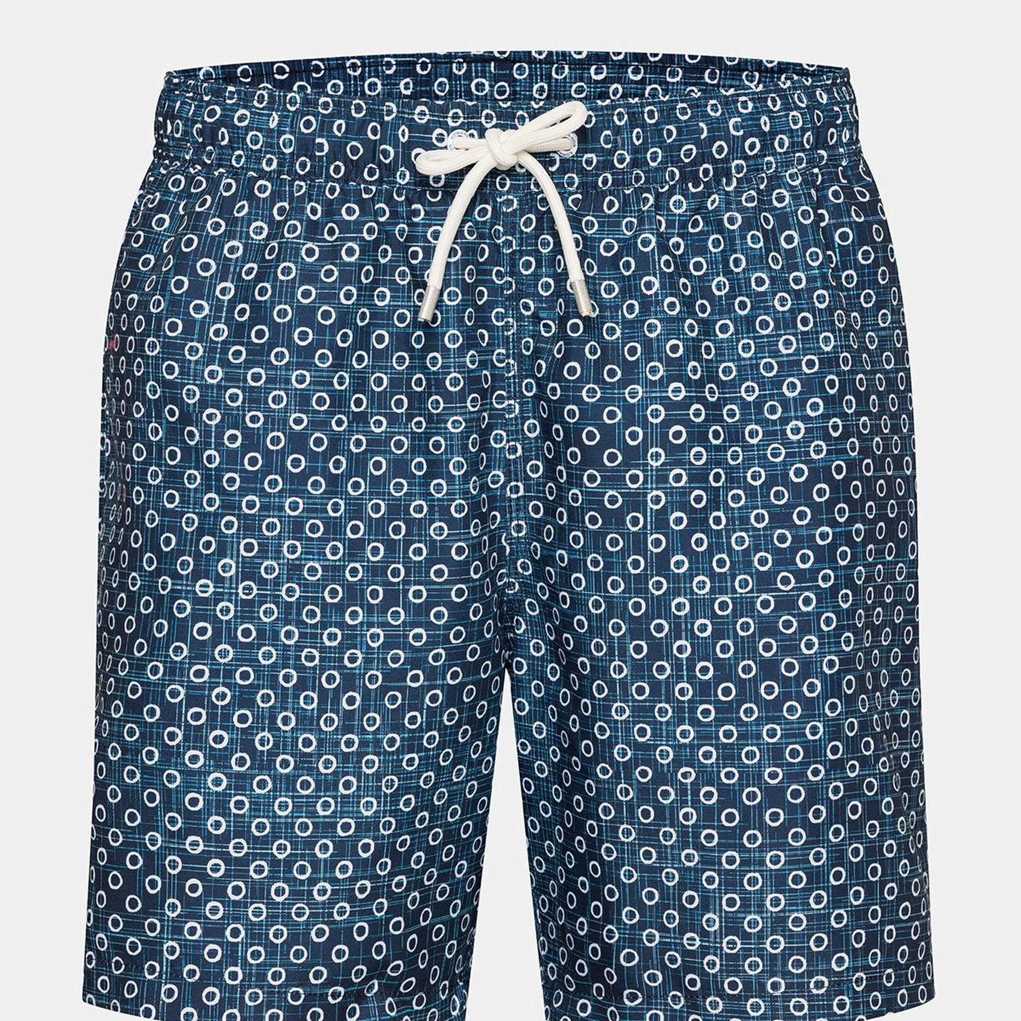 Erkek Lacivert Baskılı Mayo Şort