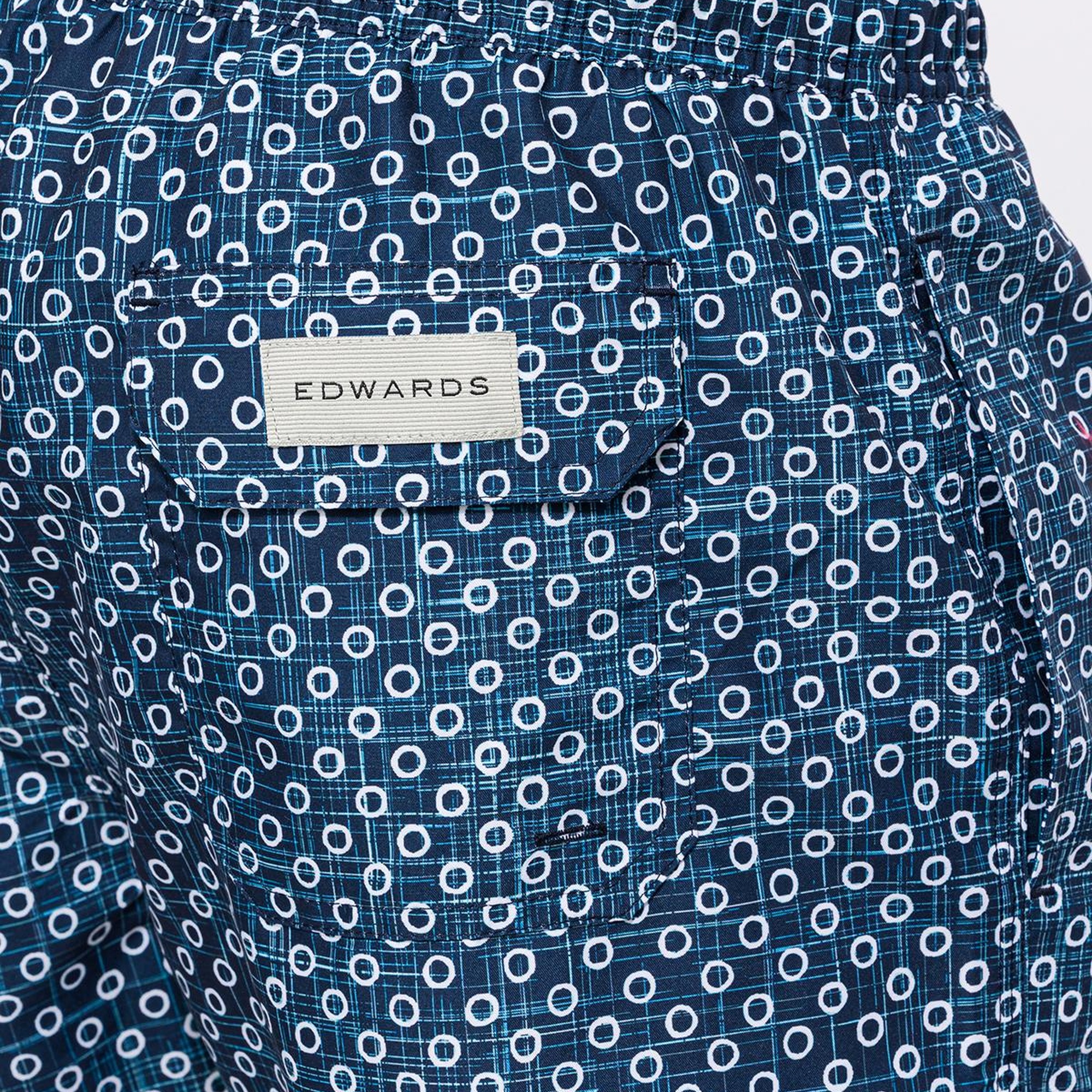 Erkek Lacivert Baskılı Mayo Şort