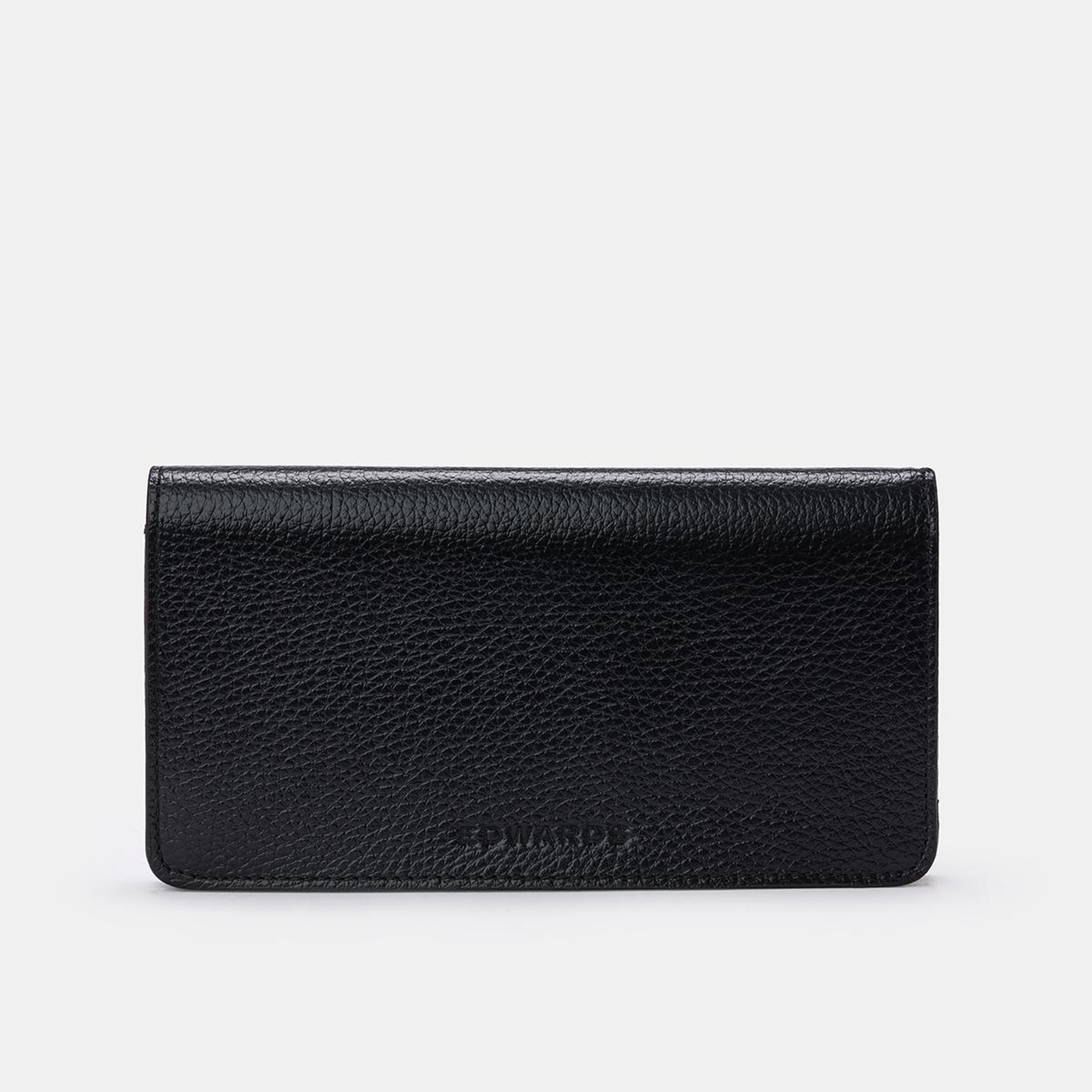 Erkek Siyah Deri Telefon Cepli Cüzdan