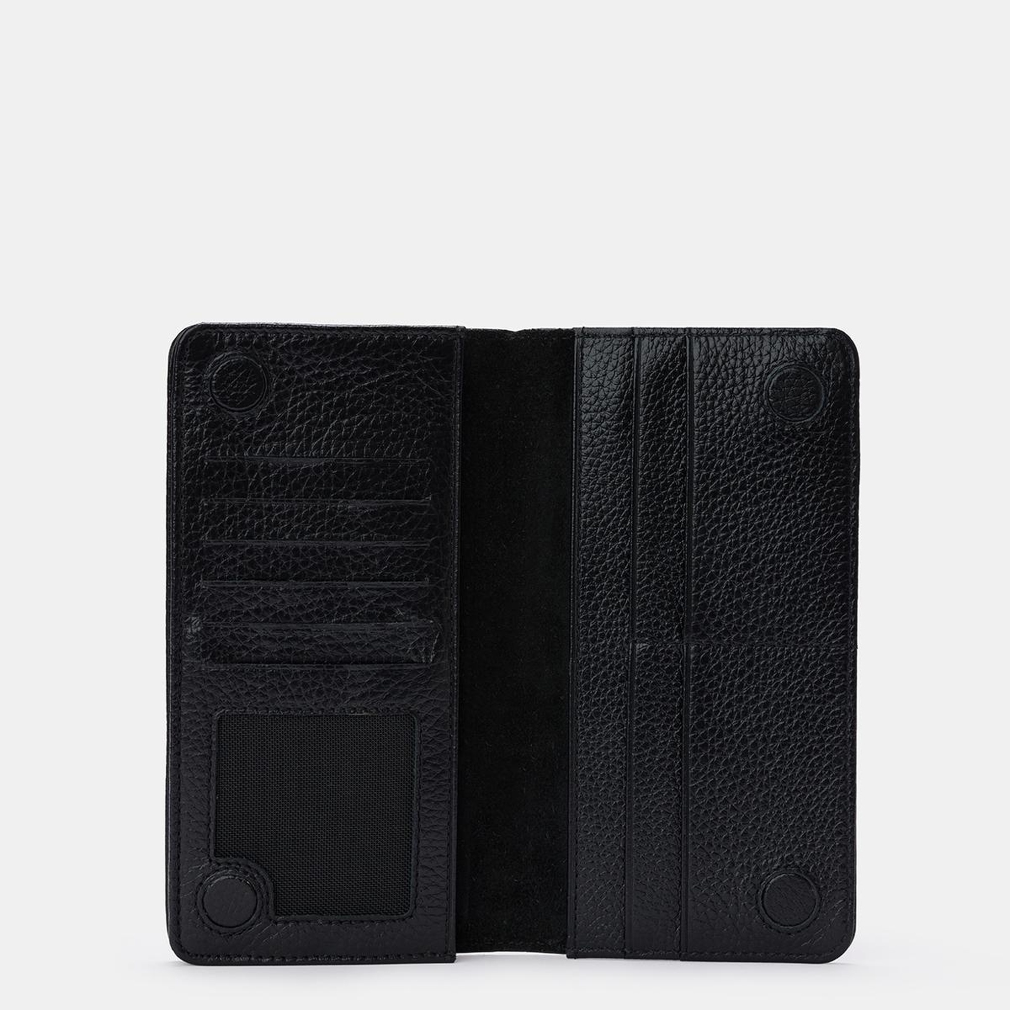 Erkek Siyah Deri Telefon Cepli Cüzdan