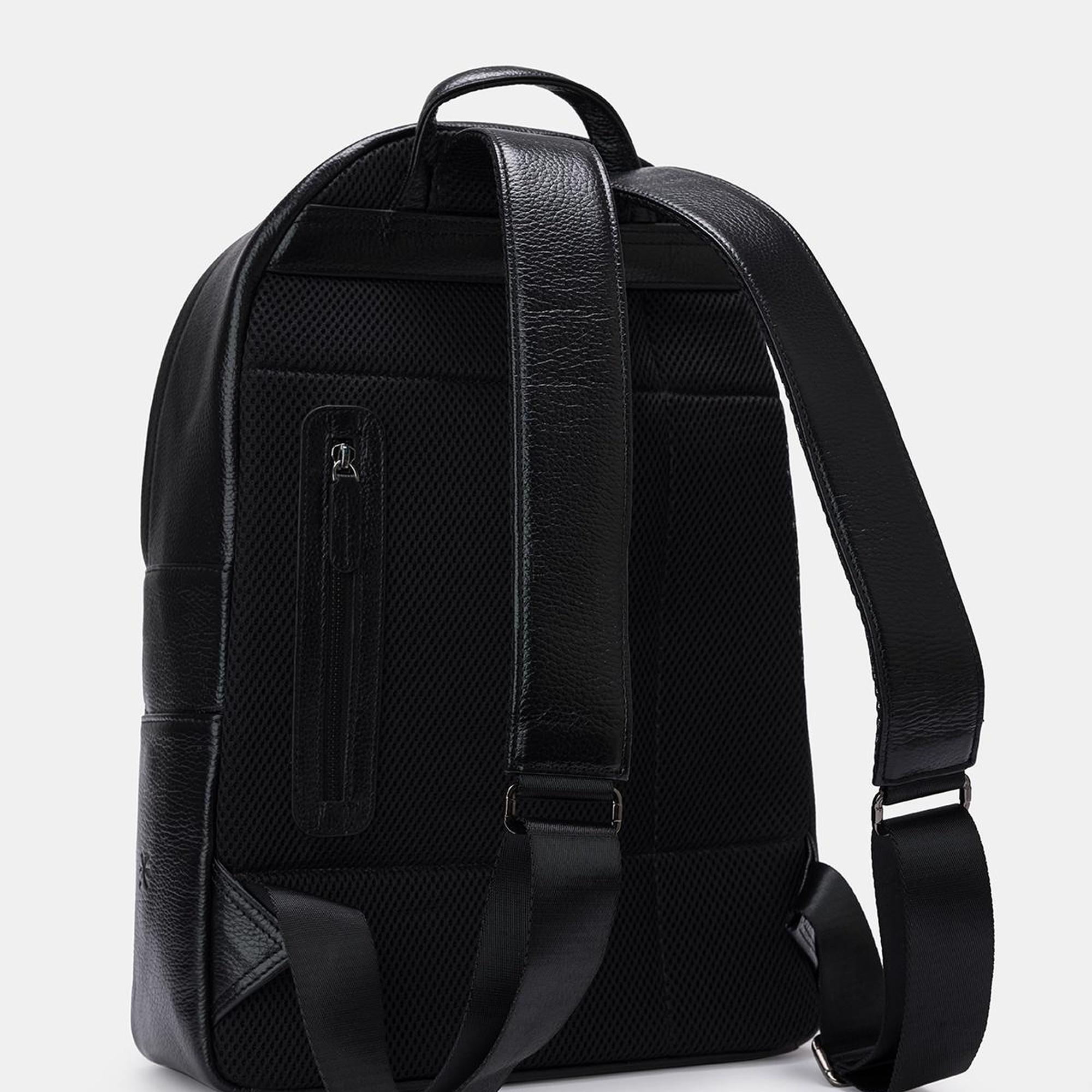 Erkek Siyah Deri Sırt Çantası