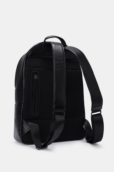  Erkek Siyah Deri Sırt Çantası