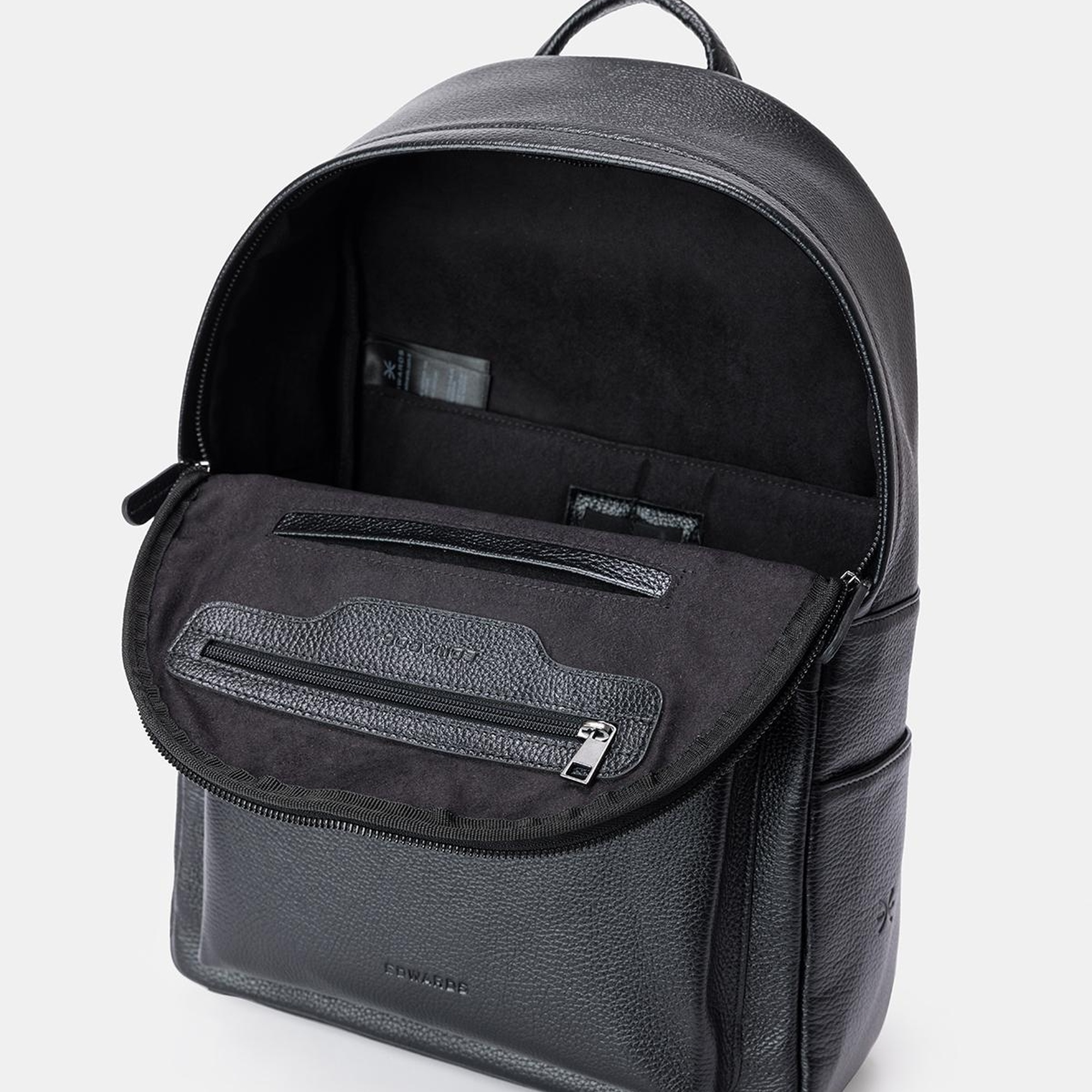 Erkek Siyah Deri Sırt Çantası