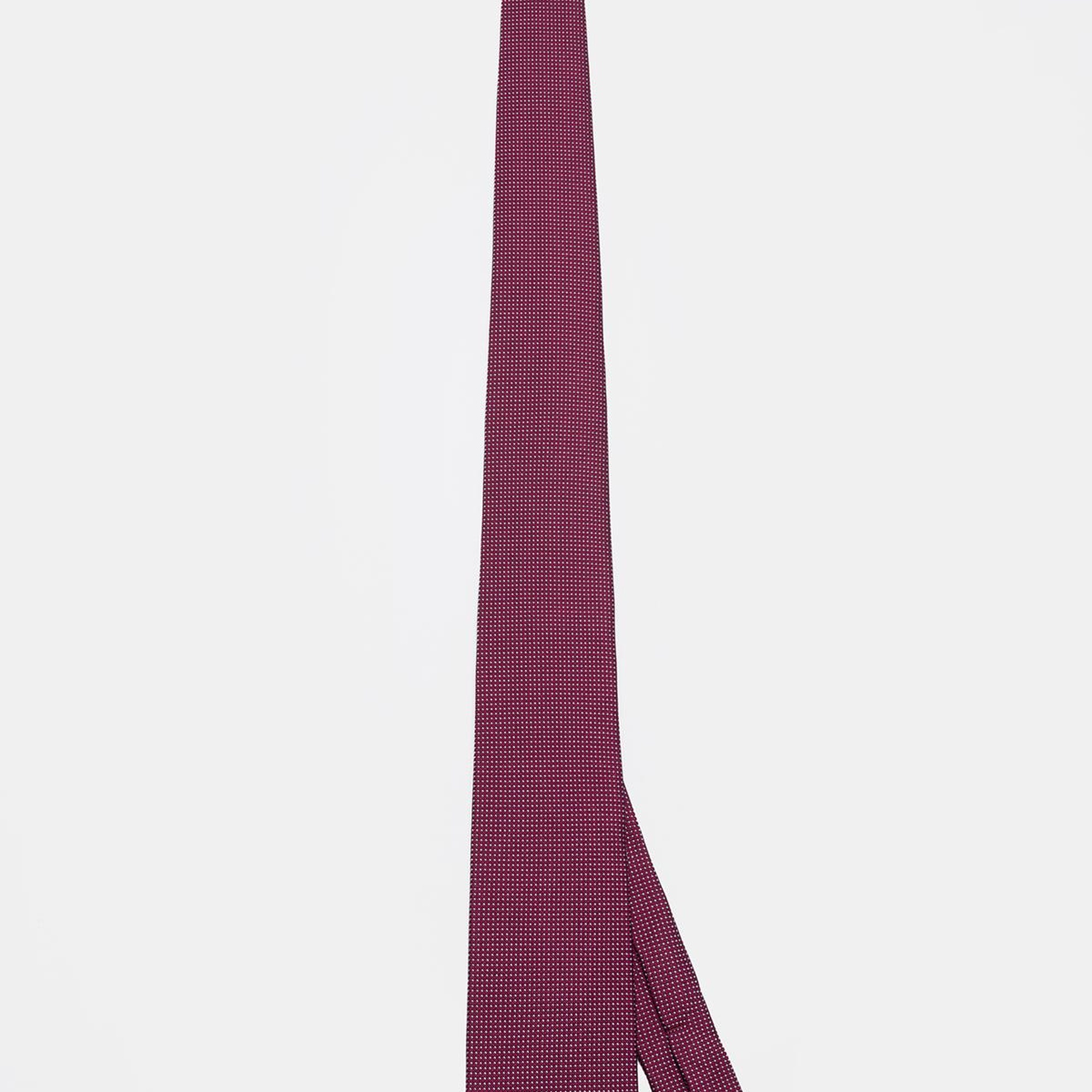 Erkek Bordo Desenli İpek Kravat