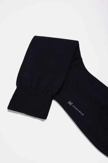  Erkek Lacivert Yün Kısa Çorap