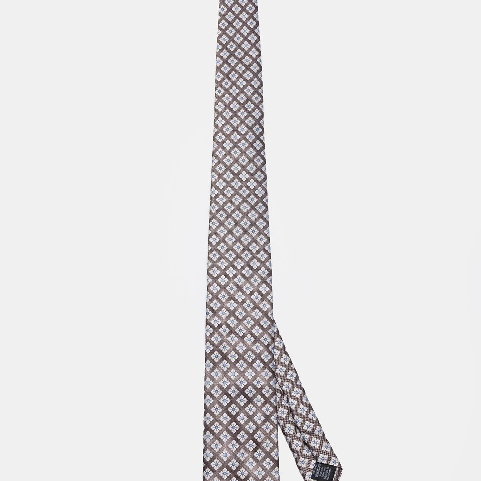 Erkek Bordo Desenli İpek Kravat