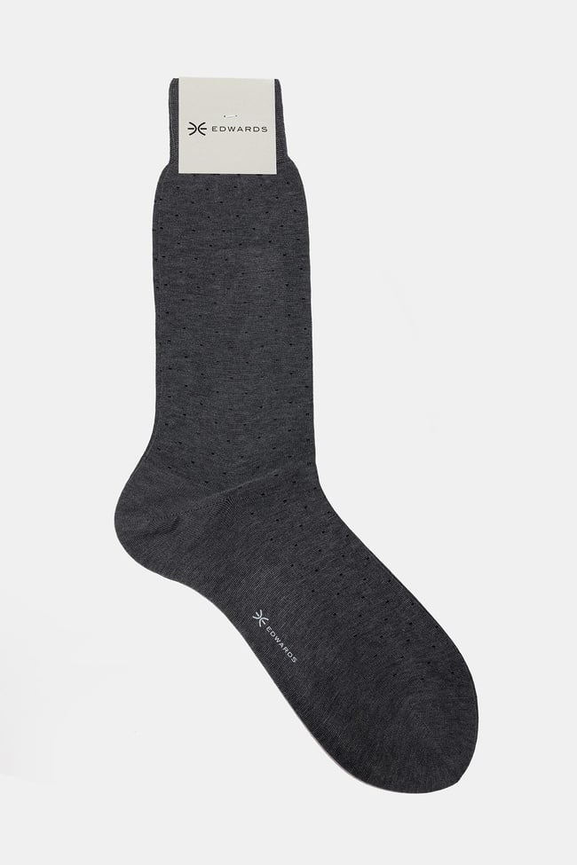  Erkek Gri Pamuk Kısa Çorap