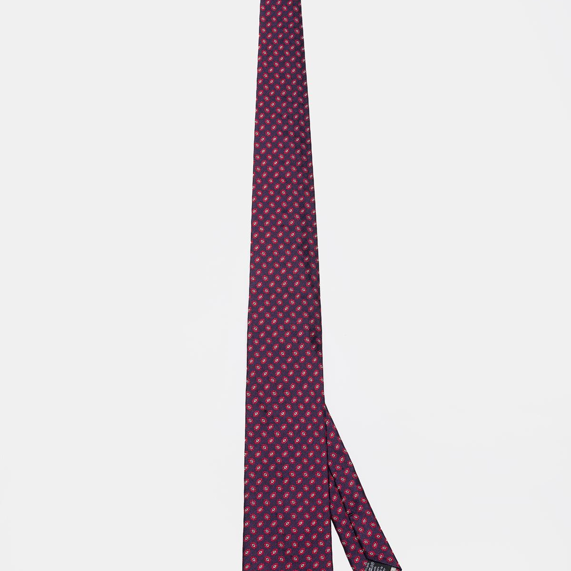 Erkek Kırmızı Desenli İpek Kravat