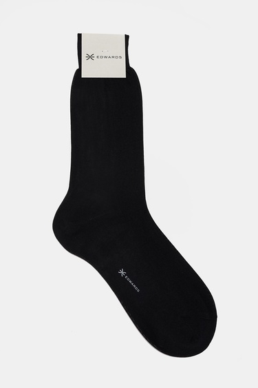  Erkek Siyah Pamuk Kısa Çorap